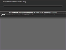 Tablet Screenshot of environmentsolutions.org